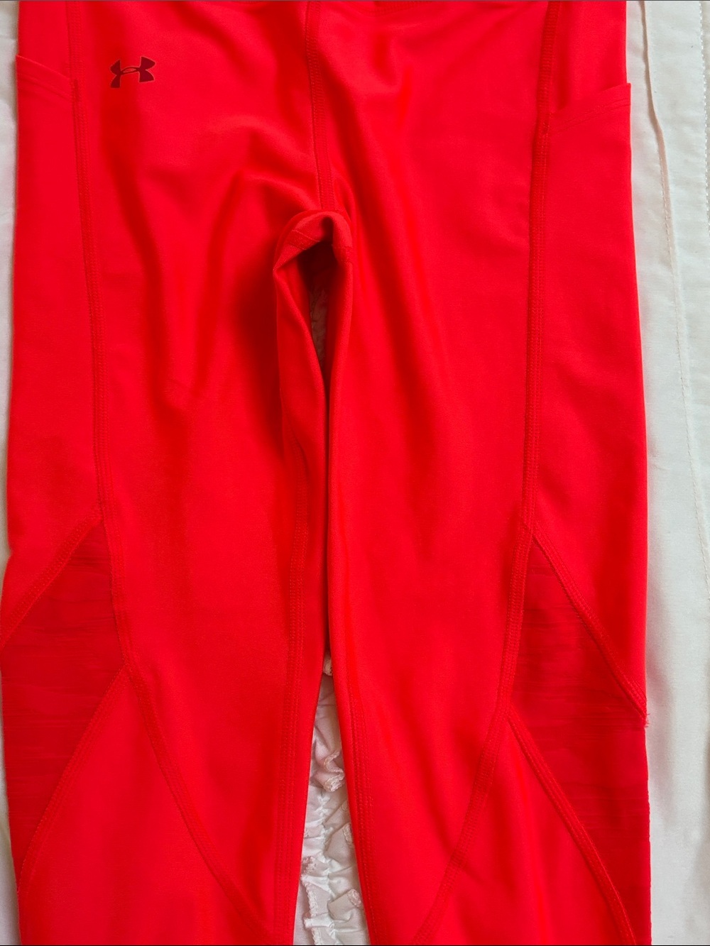 Under Armour Bright Coral High-Waist Leggings